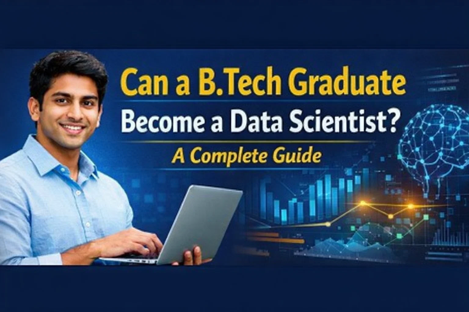 Can a B.Tech graduate become a data scientist career guide with data analytics and charts