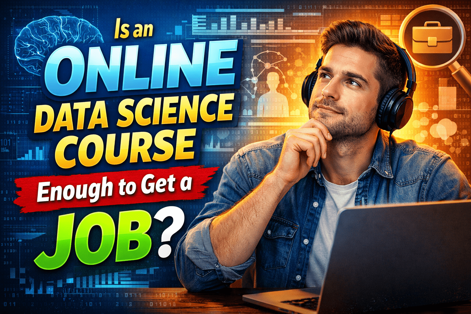 is online data science course enough to get a job in India career roadmap