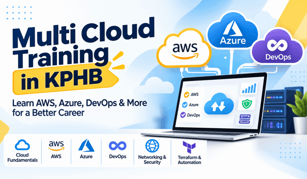 Multi Cloud Training in KPHB covering AWS, Azure, DevOps, networking, security, and Terraform automation