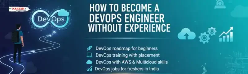 How to become a DevOps engineer without experience – roadmap, training with placement, AWS and multicloud skills for freshers – Naresh i Technologies.